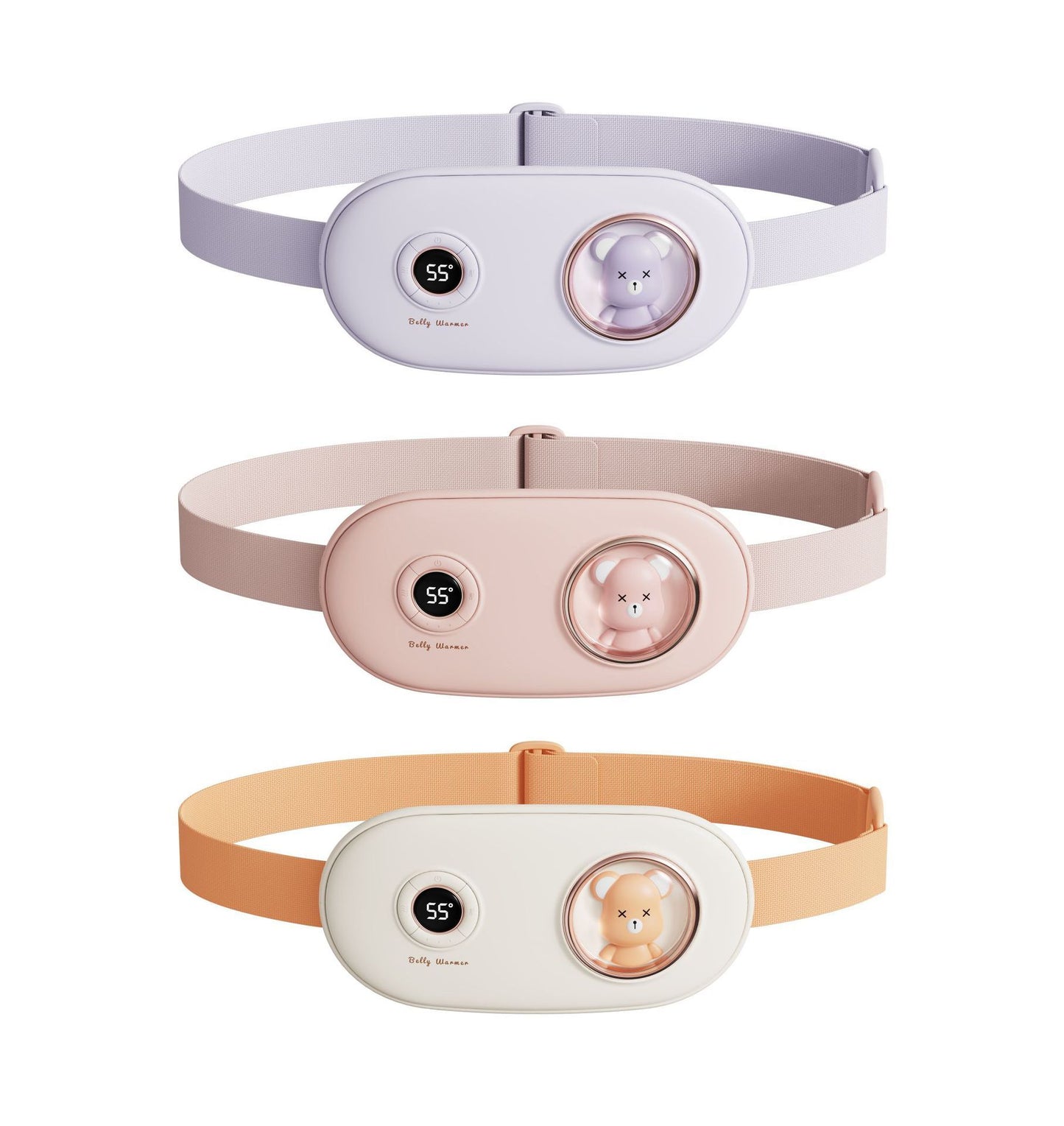 Soothing Heat & Vibration Belt for Menstrual Relief